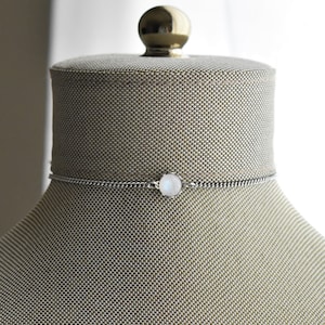 Dainty Gemstone Choker Necklace. Dainty necklace. 22 Gemstone/Opal Options