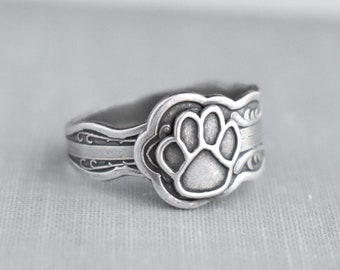 Paw Spoon Ring. Dainty Ring