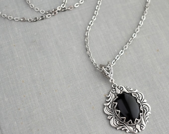 Onyx Necklace. Gemstone Necklace.