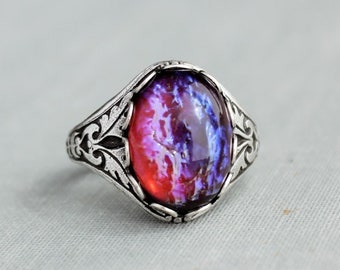 Dragons Breath Mexican Fire Opal Ring