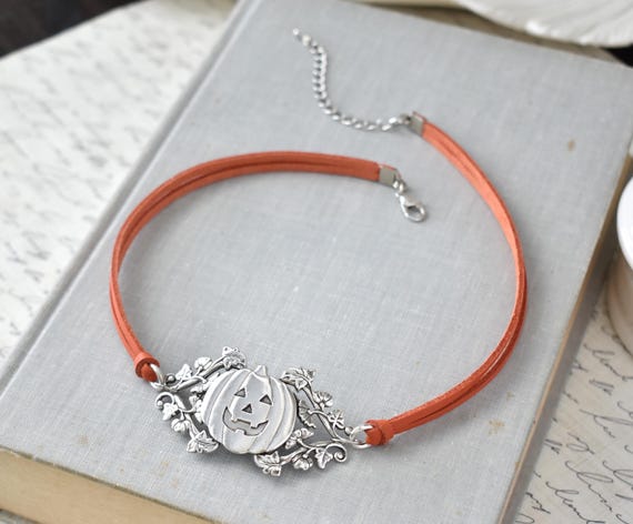 Pumpkin Patch Leather Statement Choker. 20 Leather Options