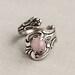 Rose Quartz Spoon Ring. 17 Gemstones Options. 