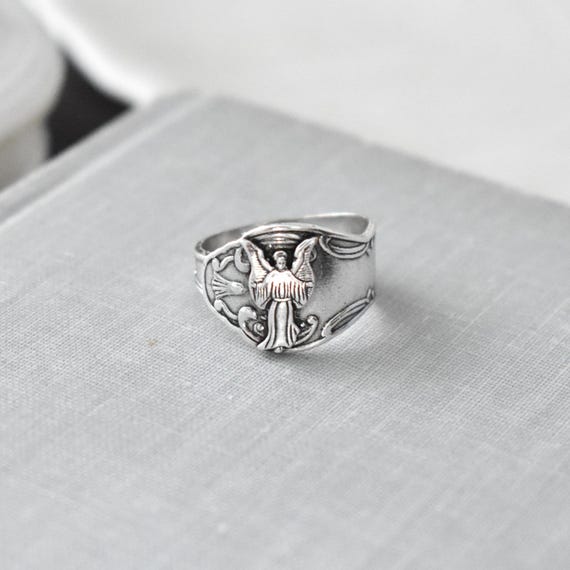 Guardian Angel Spoon Ring