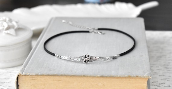 Unicorn Leather Choker. Dainty. Choose from 20 leather colors