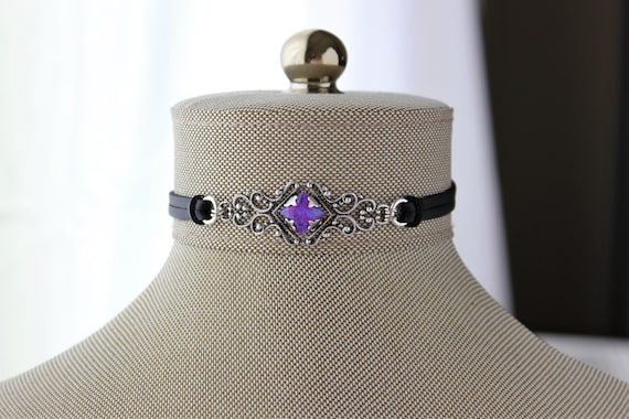Purple Opal Choker. 13 Opal Color Options