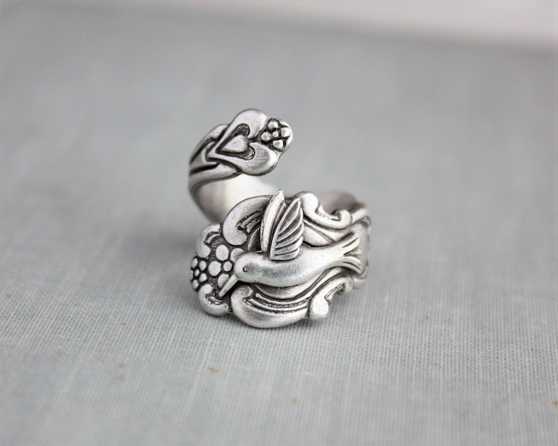 Hummingbird Spoon Ring.