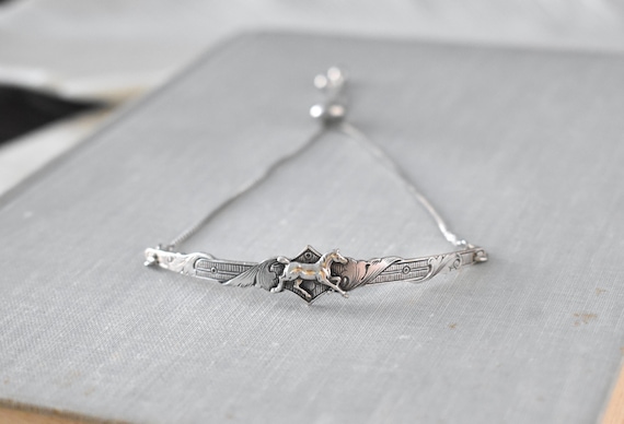 Horse Bracelet. Adjustable. Dainty Jewelry.