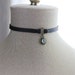 Gemstone Black Leather Choker. Black Pearl Choker. 17 Gemstone options. 14 leather colors. 