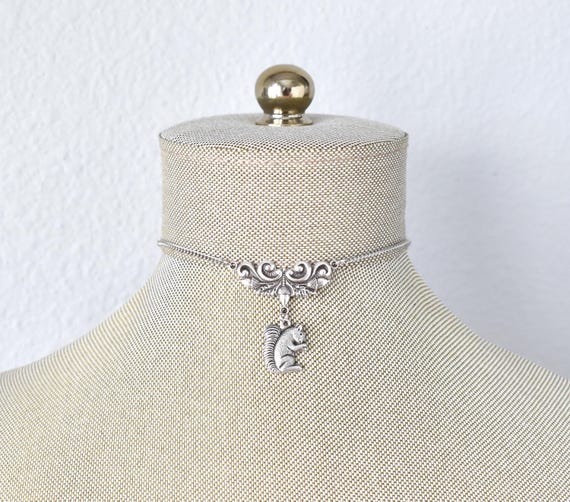 Squirrel Choker Necklace
