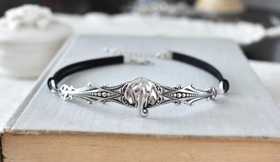 Elephant Leather Choker. Choose from 20 leather colors