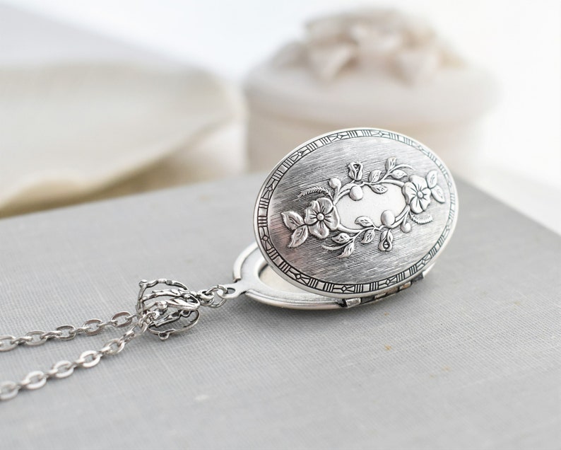 Floral Locket Necklace