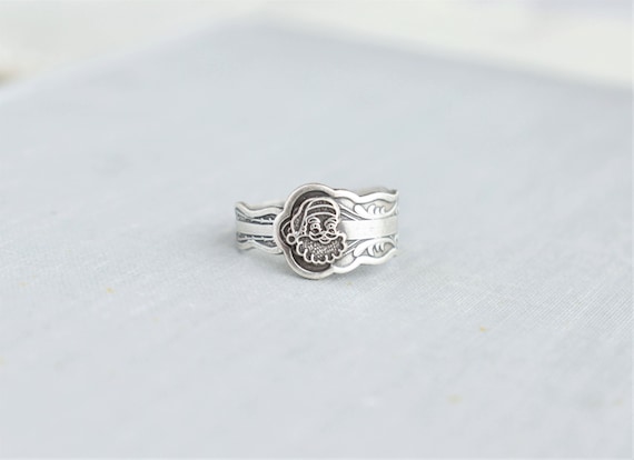 Santa Spoon Ring. Christmas Ring