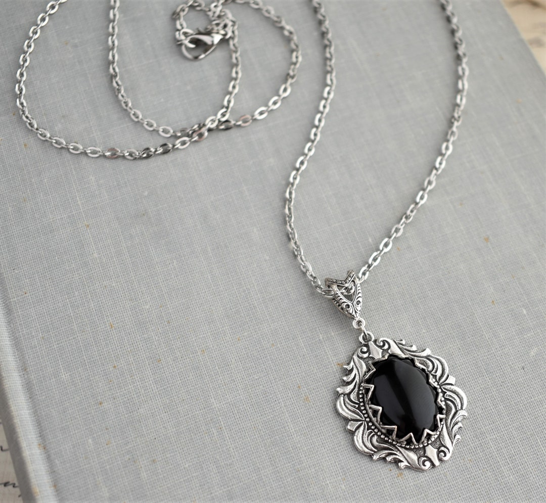 【YOURNUS】Onyx Stone Necklace Onyx Necklace | Made In Earth US