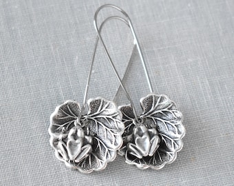 Frog Lily Pad Earrings