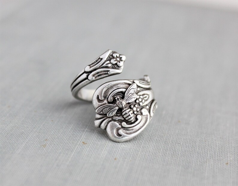 Bee Spoon Ring - Etsy