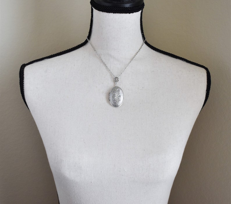 Floral Locket Necklace