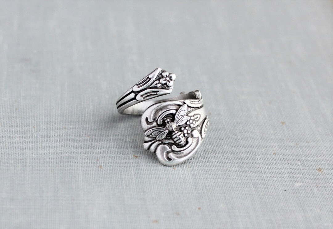 Bee Spoon Ring - Etsy