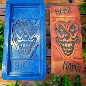 Laughing Clown - Snap Bar Silicone Mold or Wax Melt