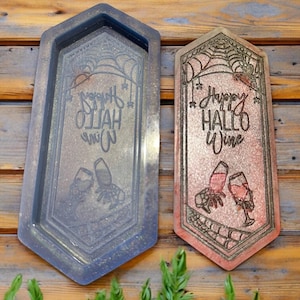 Happy Hallo-Wine - Snap Bar Silicone Mold or Wax Melt