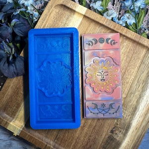 Celestial Sun Silicone Mold: Wax Melts, Snap Bars, Crafts, Resin