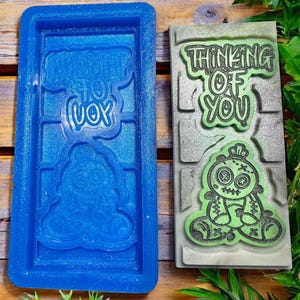 Thinking Of You - Snap Bar Silicone Mold or Wax Melt