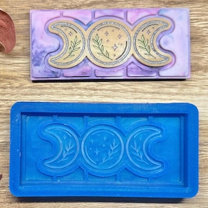 Triple Moon Silicone Mold: Wax Melts, Snap Bars, Crafts, Resin