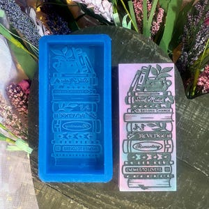 Romance Novel Book Stack Silicone Mold: Wax Melts, Snap Bars, Crafts, Resin