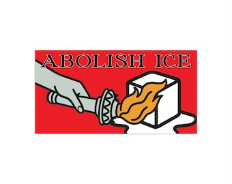 Abolish ICE Bumper Sticker | Support Immigrant Rights