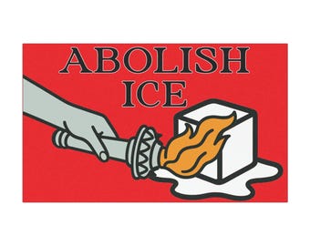 Abolish ICE Car Magnet | Support Immigrant Rights