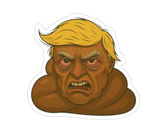 Donald Dump Sticker | Funny Anti-Trump Decal | Anti-MAGA Political Satire for Outdoors and Laptops