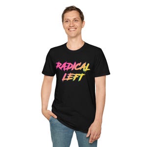 Radical Linkes Retro 90er Jahre Graphic Tee aus weicher Baumwolle