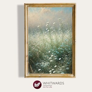 Wildflower Grass Digital Printable, Vintage Farmhouse Print, Botanical Art, Rustic Farmhouse