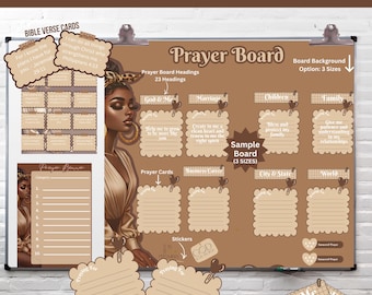 2026 Mega Prayer Room Board Bundle, Memory Verse, Wall Art, Bible Study & Prayer Journal