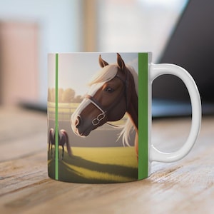Handsome Horse Mug, Ideal for home, office, or a gift Coffee Cup,