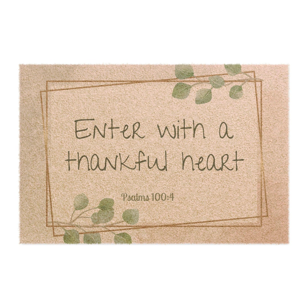 Doormat, Bible Verse Scripture Rug, Christian Home Decor, Religious ...