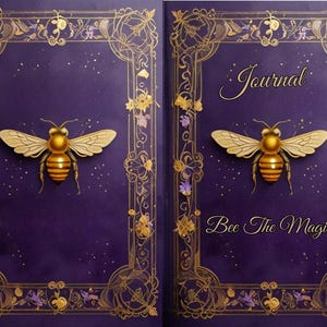Kit de journal magique miel doré | Journal imprimable de la camelote des abeilles | Alchimie enchantée et objets éphémères en nid d'abeille, objets éphémères bourdons| Alchimie des abeilles