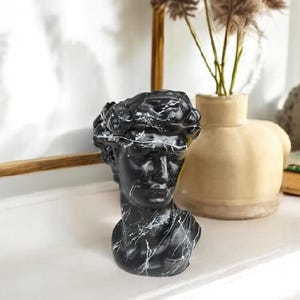 David Bust Decorative Sculpture, Greek Statue Decor, Abstract Classical Bust Statue, Modern Art Sculpture, David Bust, David Sculpture Gift