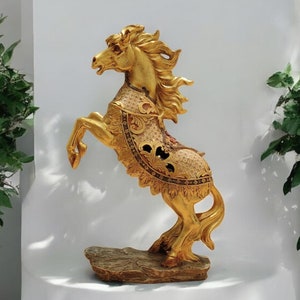 Mare and Foal Horse Sculpture, Handcrafted Horse Statue, Luxury Horse Decor Figurine, Horse Ornament, Horse Farm Gift Statue, Home Decor