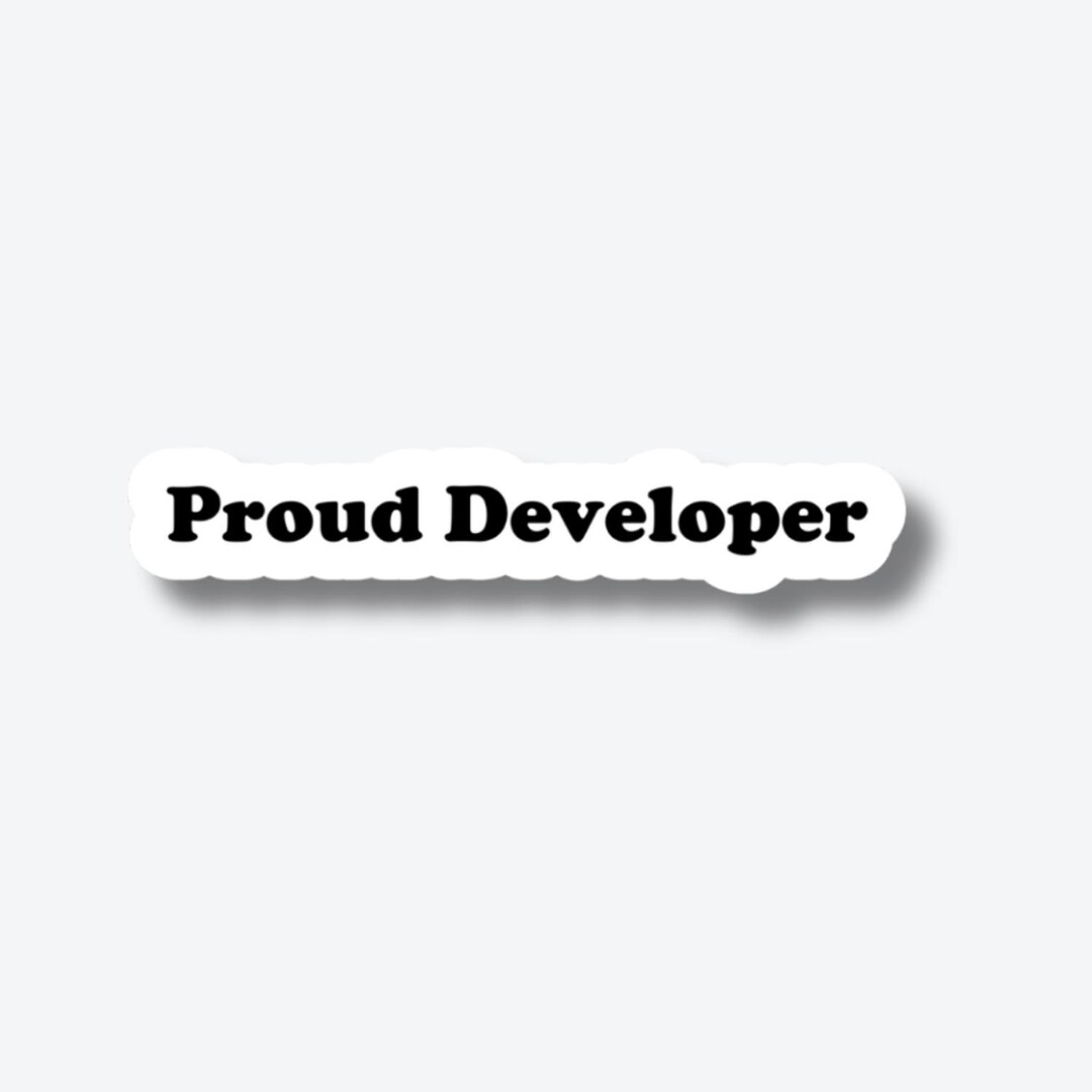Proud Developer Sticker, I Code Sticker, Coding Sticker, Programmer ...