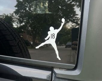 Caleb Williams Jumpman Window Decal / Magnet