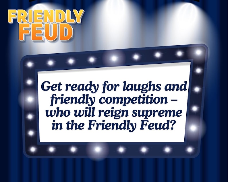 Friendly Feud - Original - Part 1 | Printable Family Feud Style Game ...