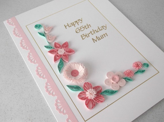 65TH GRANNY BIRTHDAY CARD AGE 65 ~ QUALITY CARD FLORAL DESIGN MATCHING INSERT 
