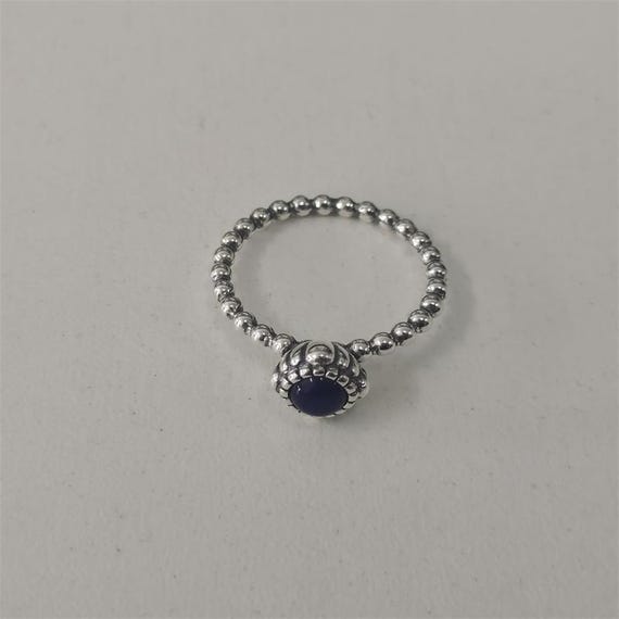 Pandora September Birthstone Ring Blue Lapis 925 - Main Image