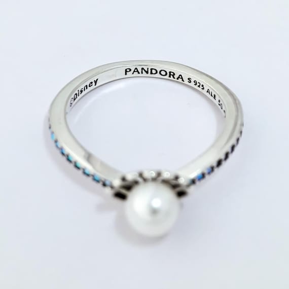 PANDORA Silver Princess Ariel Shell Treated Freshwater Cultured