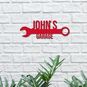 Custom Metall Garage Werkstatt Schild