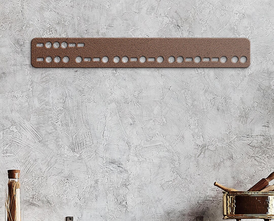 Curated visual reference: Morse Code Metal Wall Art New Beginnings Motivational Wall Decor Photo Inspiration