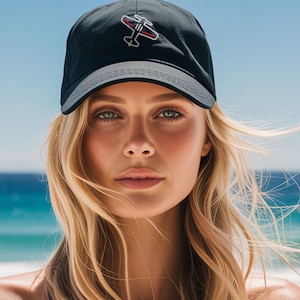 Pilot Hat: Embroidered Aviation Baseball Cap - Gift for Aviation Lovers