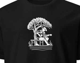 Maglietta grafica Cowboy Song: musica western, abbigliamento unisex da rodeo