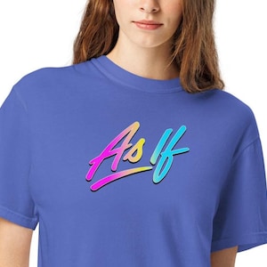 As If Shirt 1980s Retro Vintage Graphic Tee Unisex Casual Nostalgic Design Cool 90s Style T-Shirt