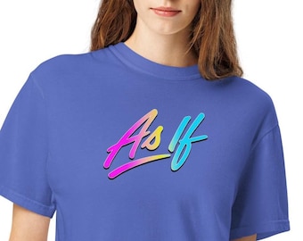 As If Graphic Tee: 80s Retro Vintage Style Cotton T-Shirt